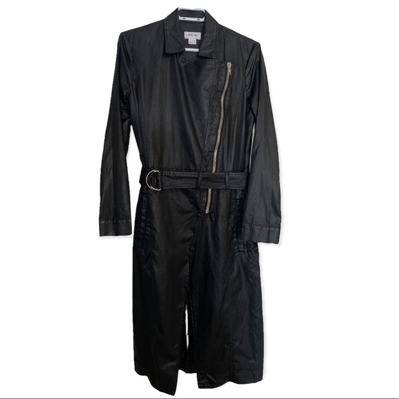 Black Helmut Lang Trench Coat - Picture 4 of 6